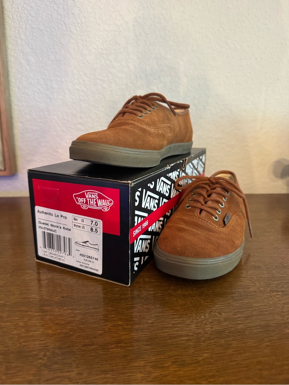 Vans Brown Suede Authentic Lo Pro Sneakers
